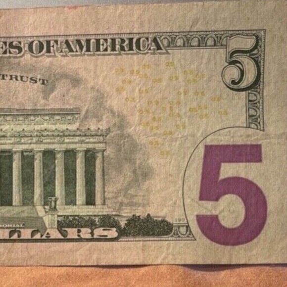 Series 2013 $5 Bill Federal Reserve Note Rare!! Low Serial # `Mh00764302B - Picture 5 of 6
